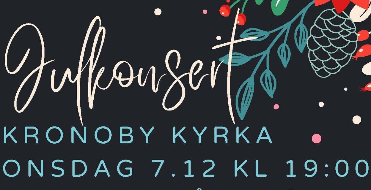 GemensamJULKONSERT medPedersöre sångkör och Kronoby sångkörons 7.12 kl. 19.00 iKronoby kyrkaFritt inträde.VÄLKOMMEN!