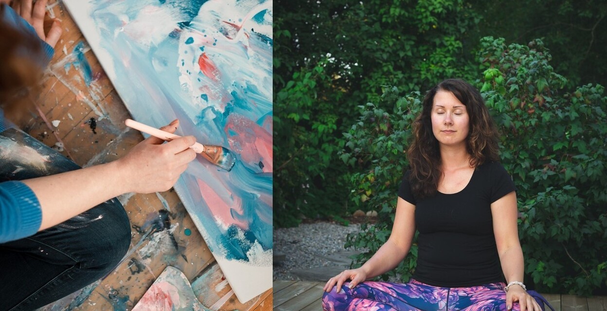 En härlig lördagför kropp och själ!YOGA & INTUITIV MÅLNINGmed Nathalie Aurénlö 25.3 kl. 9.30-13.00Kulturhuset AX, Bennäs
